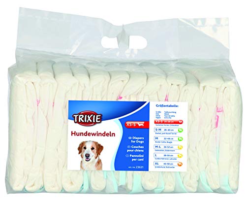 Trixie Pañales (pañales) para Perros, L, 12 pcs