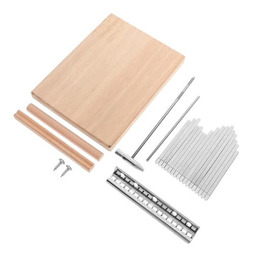 Totority 鍵 親指ピアノ 木製 フィンガーピアノ カリンバ 初心者用 音楽アクセサリー 子供向け 学習楽器 携帯 立キット付き