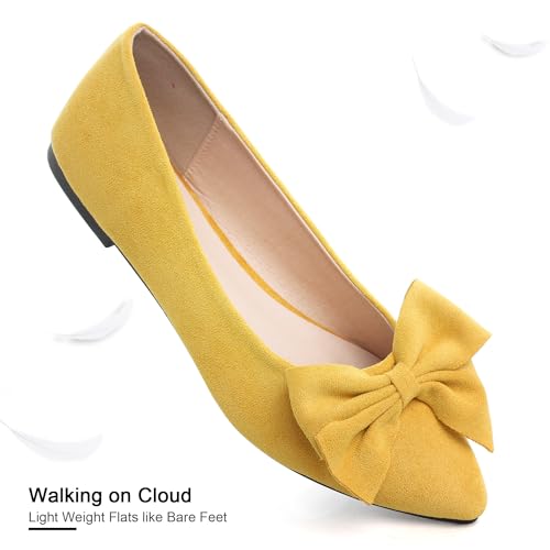 Image of Dear Time Women's Ballet Flats Dress Ballet Shoes Slip on for Office Work Comfortable Shoes