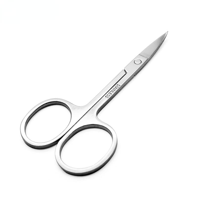 Tijeras artesanales Tijeras profesionales for uñas Manicura for uñas Ceja Nariz Pestañas Tijeras for cutículas Pedicura curvada Herramientas de maquillaje Tijeras