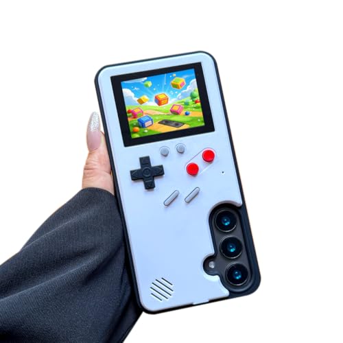 Coque Game Phone pour Samsung Galaxy S22 : étui de jeu rétro blanc jouable et créatif
