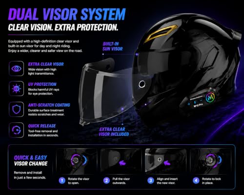 Auftgut Bluetooth Modular Helmet