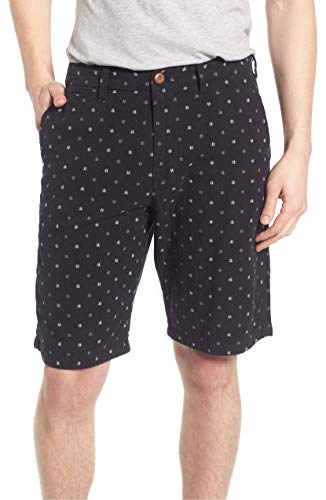 Lucky Brand Men's Hashtag Flat Front Short, Black Multi, 34