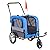Aosom Elite-Jr 2-in-1 Dog Pet Bicycle Trailer/Jogging Stroller with 360-Degree Swivel Wheels & Large Easy Entry, Blue