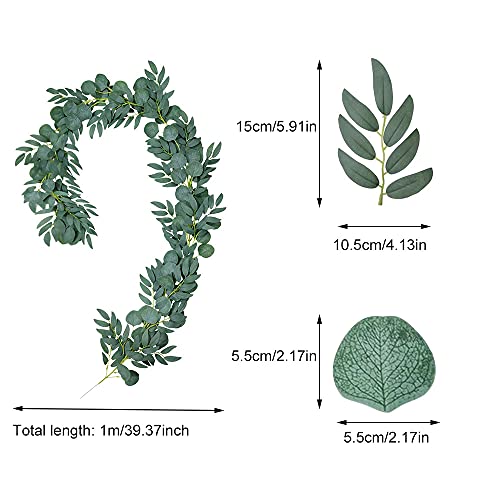 UFE Foglie Eucalipto Finte, Artificiale Ghirlanda