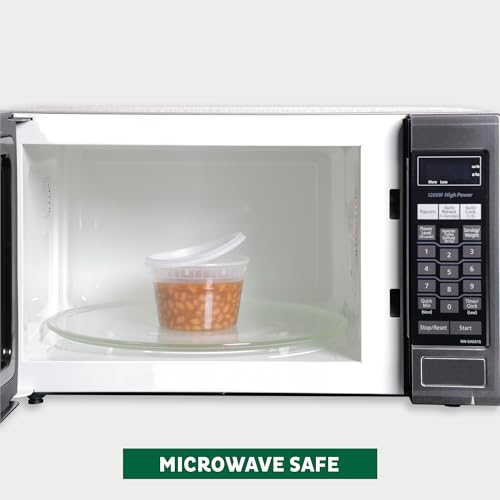 Image of Freshware Food Storage Containers with Lids [8 /16 /32 oz x 20 each, 60 sets] Deli Containers, Microwave and Freezer Safe, Stackable, Leakproof, BPA Free, Clear