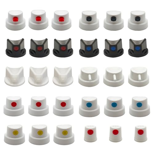 30 Pack Spray Can Nozzle for Male Cans Bottle Nozzle Replacement - Spray Can Tips - for DIY Paint Art Street Art and Home Improvement