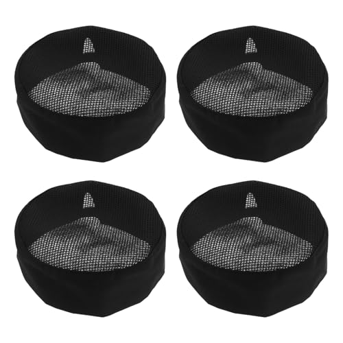 Toques de chef noires pour hommes et unisex en polyester et coton respirant