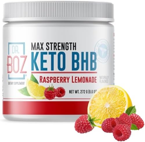 Dr. Boz - Keto BHB Powder - Raspberry Lemonade, 20 Servings - Ket...