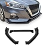 FINDAUTO PP Car Front Lip Body Kits Fits for 2019-2021 for Nissan Altima Glossy Black Front Bumper Lower Lip Splitter Spoiler