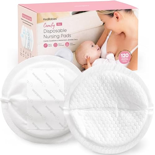 KeaBabies Nursing Pads Disposable, Breast Pads for Leaking Milk (...