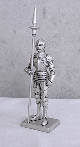 Ritter mit Lanze Mittelalter Rüstung Ritterfigur 15 cm signiert Sammelfigur rf001 Palazzo Exclusiv – Bild 3