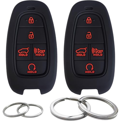 Coque silicone clé Hyundai Santa Fe Tucson Palisade 2019-2023