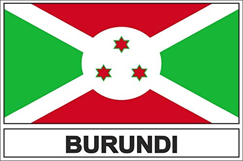Akachafactory Autocollant Sticker Drapeau RU Burundi