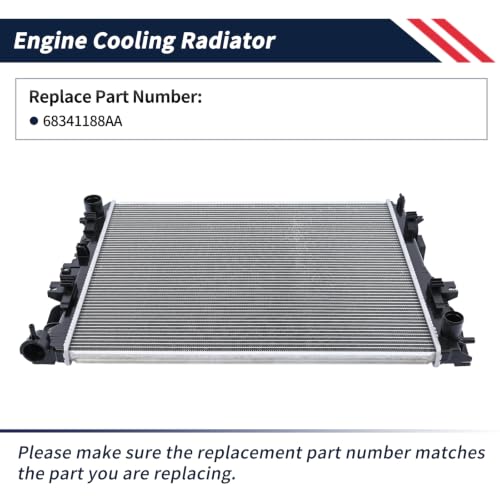 Promrmr 68341188AA Aluminum Radiator