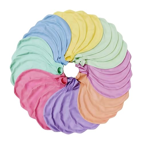 Image of 32 Pack Pastel Balloons 36 inch Multicolor Macaron Balloon for Day Girls Birthday Baby Shower Easter Party Decoration