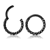 Material: Edelstahl Nadel: 1.2mm/16ga Nadel Länge: 6mm / 8mm Innendurchmesser: 8mm/10mm Produkte Gewicht: 1G Farben: Silber, Gold, Schwarz, Bunt, Rosegold