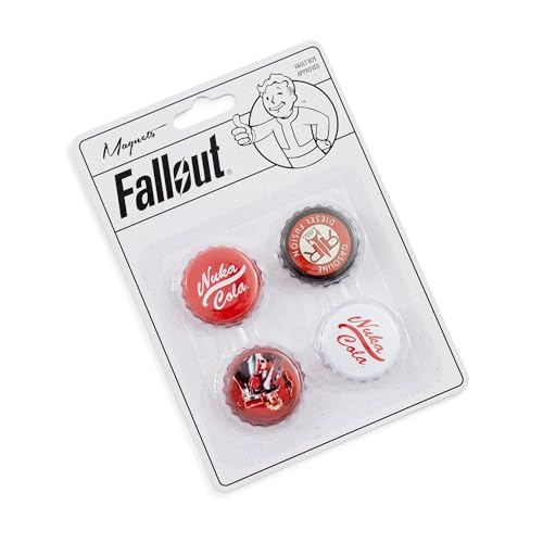 Set de 4 imanes Nuka-Cola Fallout para refrigerador miniatura 2