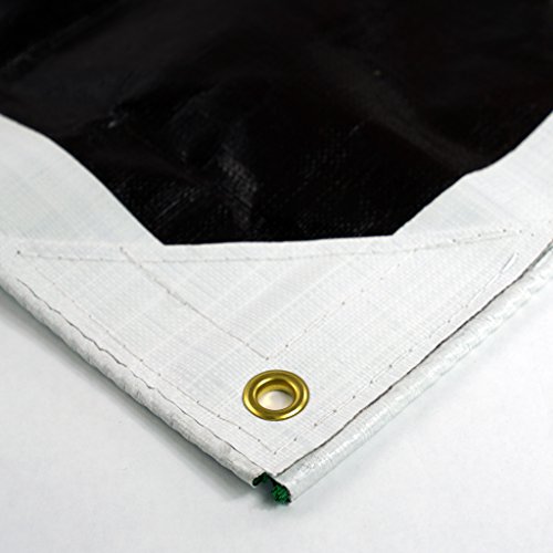 Watershed Innovations HydraTarp Super Heavy-Duty 16 Mil Thick Waterproof White/Brown Reversible Tarp, 12 by 24 Feet - Thumbnail 6