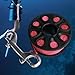 FytStycale 3inch Scuba Equipment Diving Ree Accessories Lightweight Professional with Stainless Hook 30M Nylon Line, Fluorescent Pink