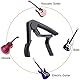Moreyes Gitarrenkapodaster/-stimmgerät zum Anklipsen für Gitarre, Bass, Violine, Ukulele, chromatisch, mit Plektren