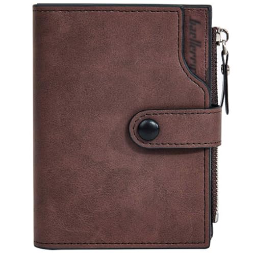 Image of Wallet for Men Large Capacity Leather RFID Blocking Trifold Wallet with 2 ID Windows and 15 Card Holders