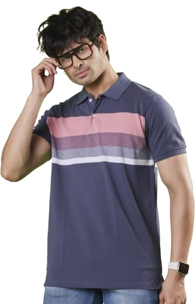 Image of 3BROS Men's Collor Neck Polo T-Shirt, Anti Stain and Half Sleeves, Cotton Blend, Regular Fit Tshirt for Men || Mens t Shirt