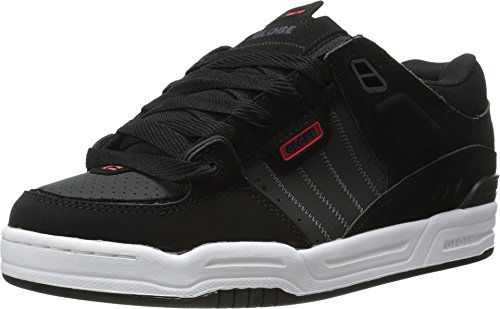 Image of Globe Mens Fusion Skate Shoes, Black /Night /Red, 8 M US