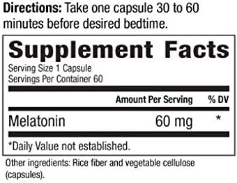 High Dosage Melatonin 60mg,Melatonin Max Ensures an Ample Supply of This Important Hormone