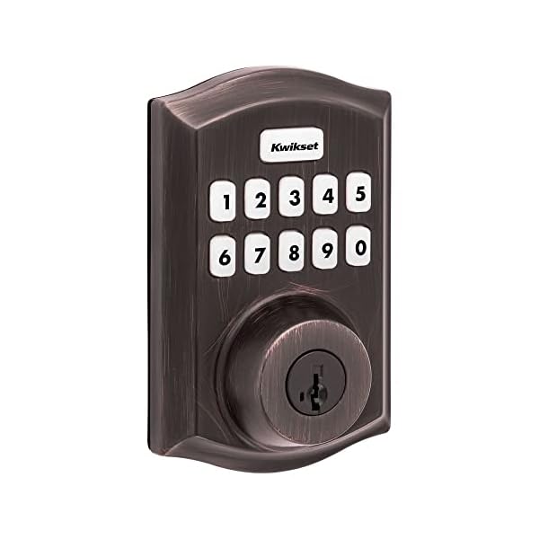 Kwikset Home Connect 620 Smart Lock Deadbolt with Z-Wave Technology, Works with Ring Alarm, Samsung Smartthings and More, Z-Wave Hub Required, Traditional Design in Venetian Bronze