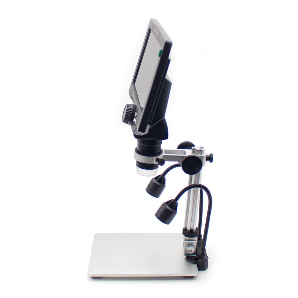 Toplionace 7 Calowy Mikroskop Cyfrowy LCD do Lutowania 12mp 1-1200X Lupa z Ciągłym Wzmocnieniem i światłami Wypełniającymi G1200
