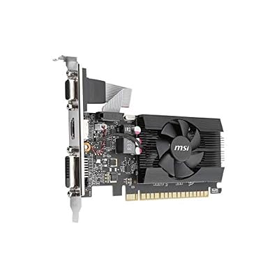 msi Gaming GeForce GT 710, Graphics Card, Desktop, HDMI/VGA/DVI - 2GB GDRR3 64-bit HDCP Support DirectX 12 OpenGL 4.5 Single Fan Low Profile, Nvidia