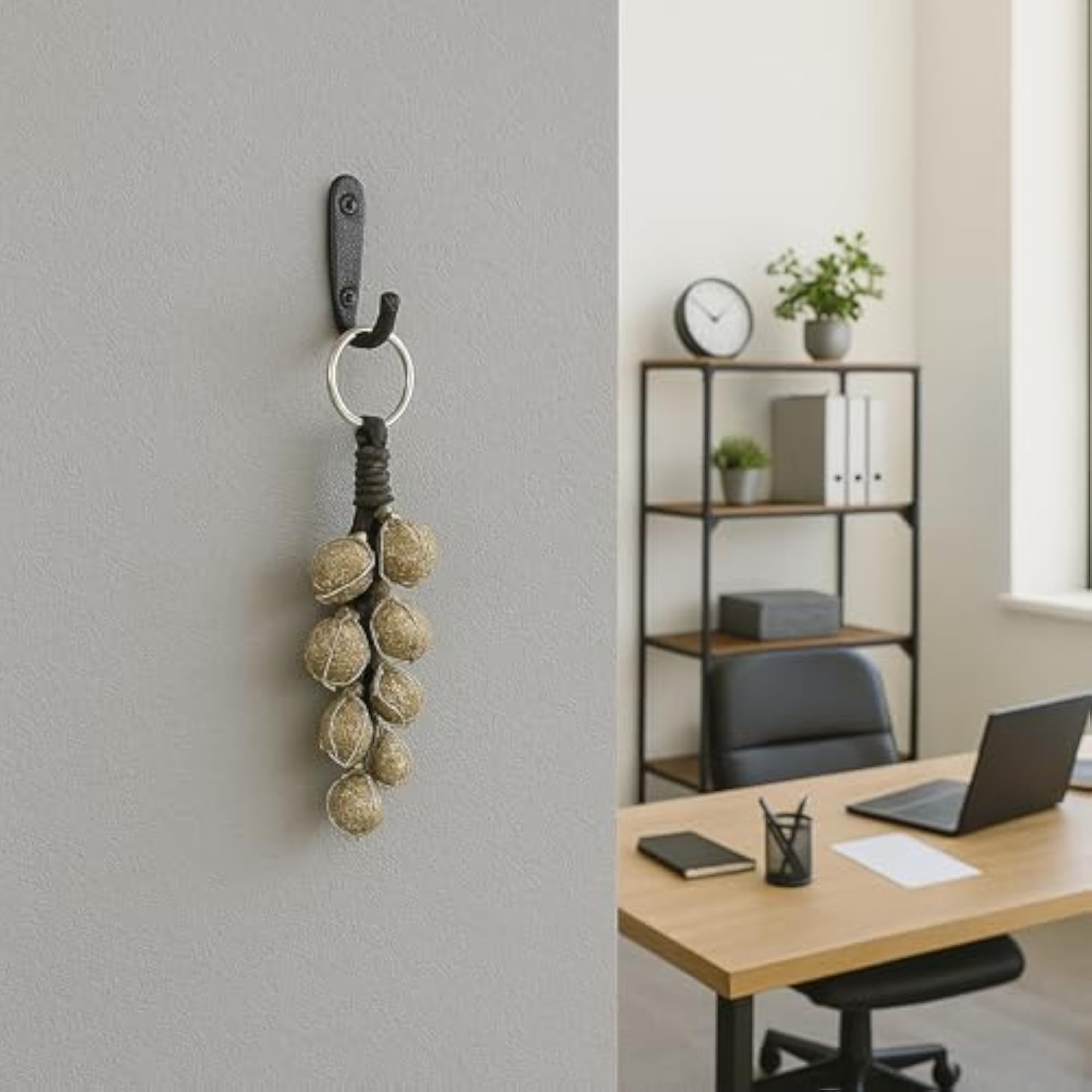 Natural Pyrite Raw Stone Hanging for Car Decor
