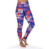 Officially Licensed Zubaz Women's NFL NFL Women's Paint Legging, New York Giants, Size Large