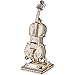 Tixiyu Saxophone en bois, tambour musical en bois, accordéon, violoncelle - Mini kit de construction de maquette - Instrument de musique en bois - Puzzle en bois 3D, jouets de montage, casse-tête