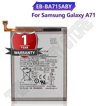 Image of THE BATTERY STORE Original EB-BA715ABY Battery for Samsung A71 / SM-A7160 Battery with 1 Year warrenty*** (Q2586)