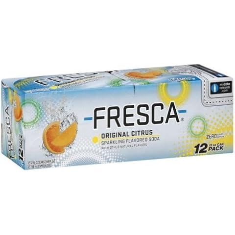 Fresca Soda, Sparkling Flavored, Original Citrus, Fridge Pack, 144 Fl. Oz. With Other Natural Flavors. Cover