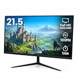 Monitor Gamer 21,5 Full HD 100Hz 1ms HDMI VGA VESA PC Jogos Trabalho