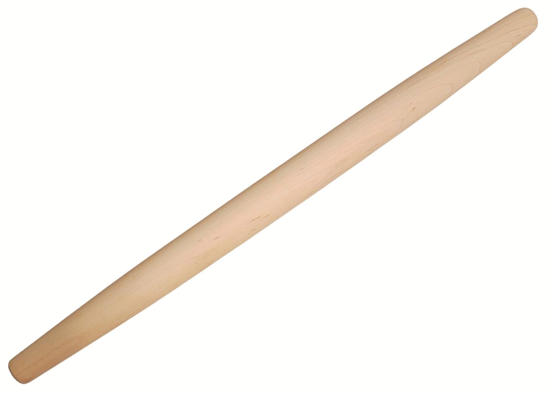 Frieling Mattarello in acero realizzato negli Stati Uniti, mattarello classico francese, rullo conico in legno per la cottura, 3,8 x 50,8 cm, rullo per impastare
