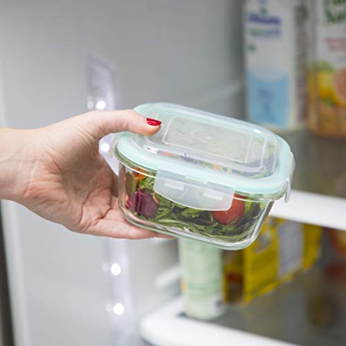 Vallo [20 Piece] Glass Food Storage Containers Set With Snap Lock Lids - Safe For Microwave, Oven, Dishwasher, Freezer - Bpa Free - Airtight & Leakproof #TOP7