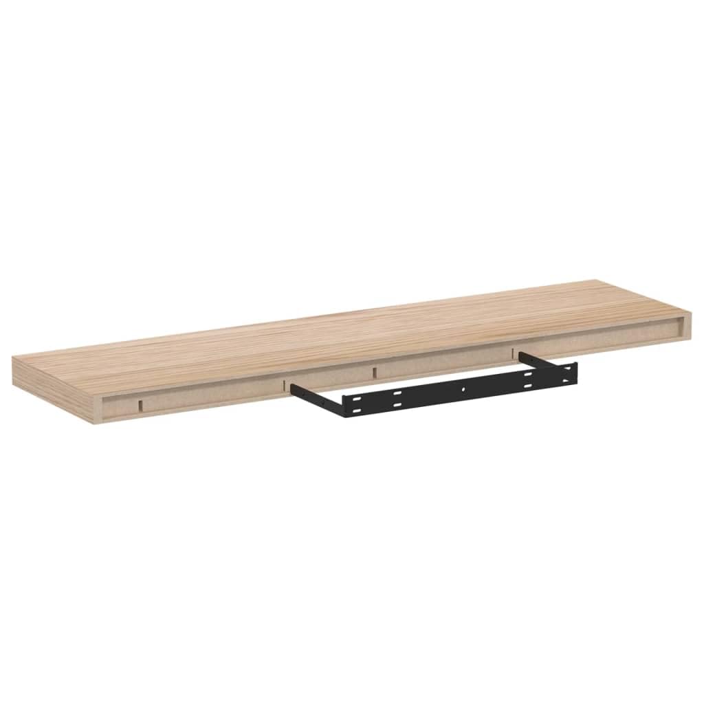 Hothingwell Półki pływające 4 szt. 90 x 23,5 x 4 cm drewno inżynieryjne | Dekoracja ścienna, oszczędność miejsca, oszczędność miejsca, losowe majsterkowanie, wielofunkcyjna kuchnia, salon biuro