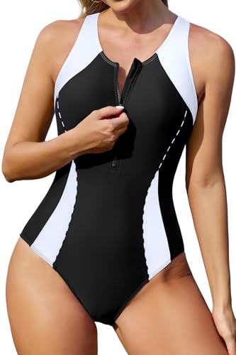 Bañador de una pieza para mujer tipo racerback con corte de pantalón corto