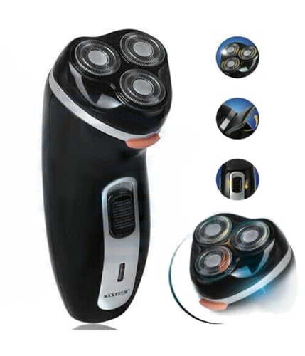 Trade Shop - Rasoio A 3 Lamette Barba Tagliacapelli Elettrico Uomo Velocità Taglio Ras001