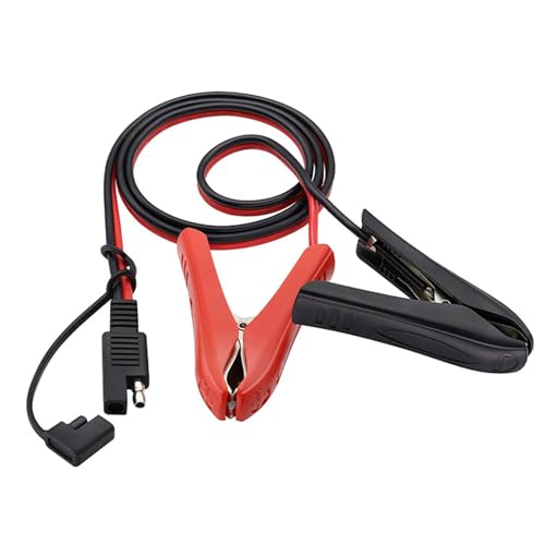 SELiLe Adattatore per collegamento rapido da 12 V, 2 pin, 2 pin, cavo di alimentazione per pannello solare, ricarica batteria da moto
