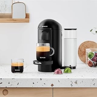Nespresso Vertuo Plus Single Serve Coffee and Espresso Machine by Breville, Ink Black