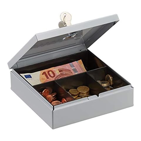 Caja Fuerte Pequeña Relaxdays con 2 Llaves Cover