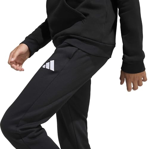 adidas Unisex Kids Entrada26 Sweat Pants Kids, Black/White, 9-10 Years