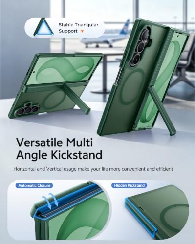 Image of FNTCASE for Z Fold 8 Ultra /Z Fold 7 Case: with Kickstand Hinge Protection