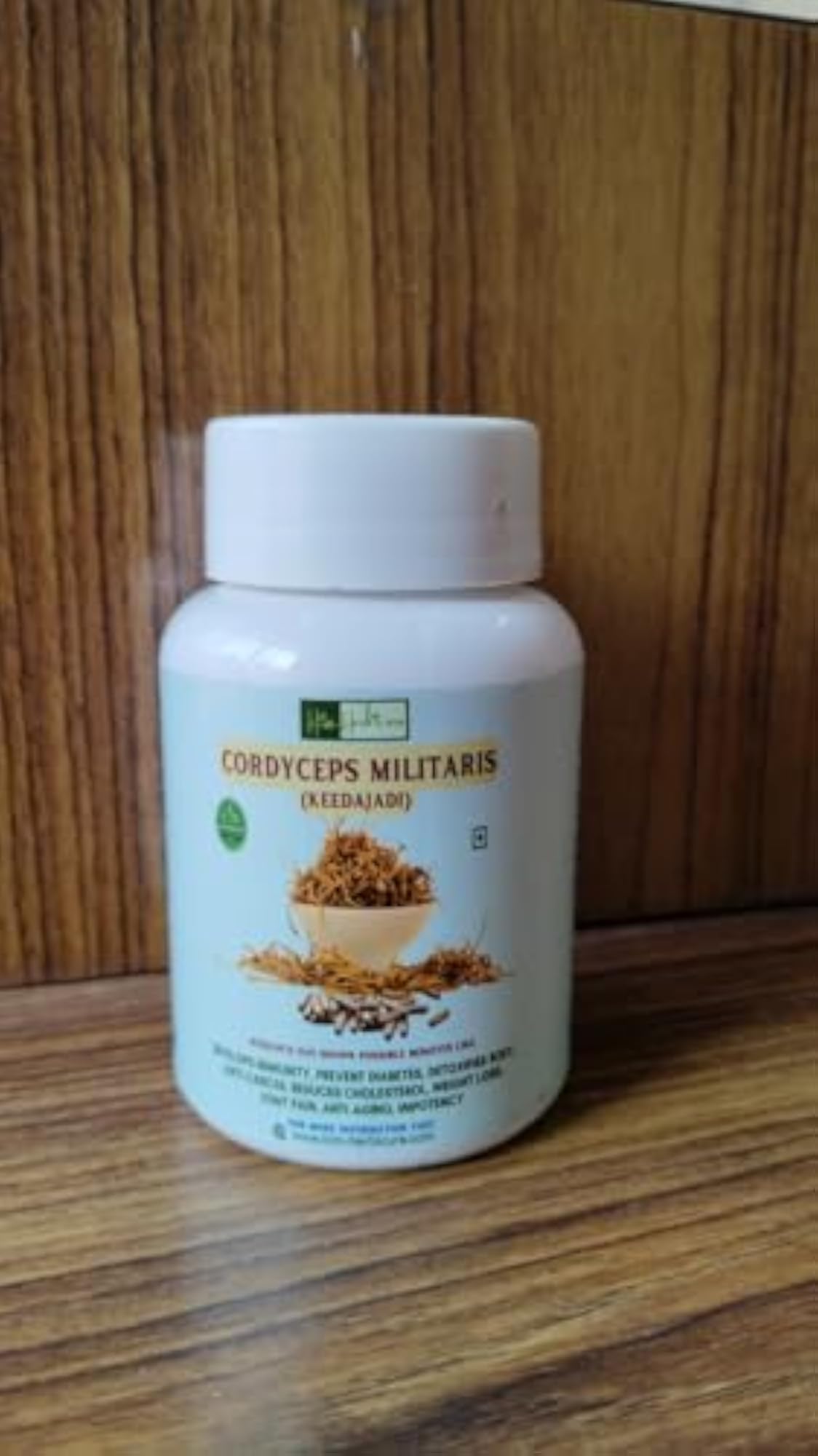 Him-Herbicure Cordyceps Militaris Capsules, 500mg