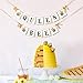 Queen Bee Birthday Banner - Queen Bee Birthday Decorations, Bee Birthday Party Decorations, One High Chair Sign Boy Girl First Birthday Party Decorations